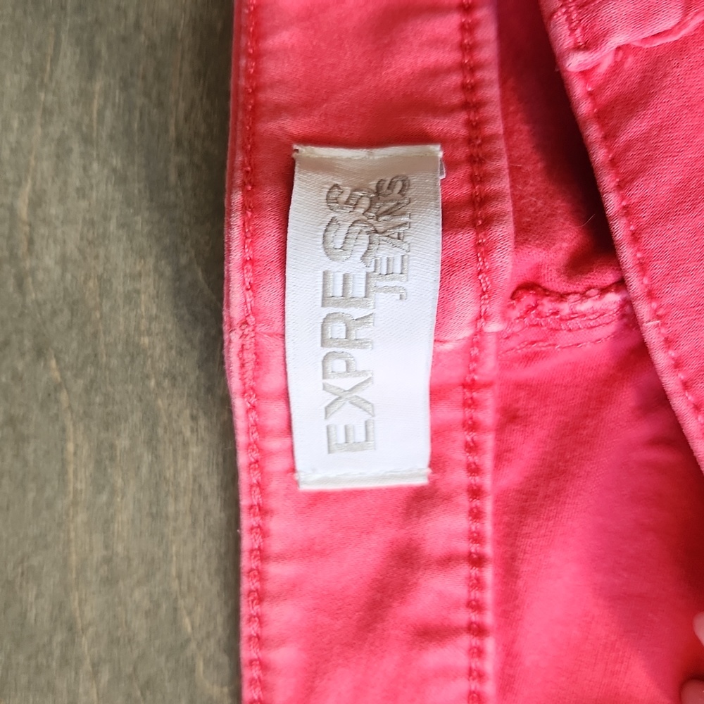 Women's Express Pink Jean Leggings Size 8 - Picture 3 of 4
